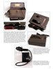 A collage of five photos shows "Collecting Fluorescent Minerals" by Schiffer Publishing, Ltd., featuring a vintage black ultraviolet lamp with controls, handle, and power cord—perfect for mineral exploration—viewed from multiple angles.