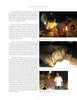 A page from "The Golden Age of Karatsu Stoneware" by Schiffer Publishing, Ltd. features the Nakazato family's history, with three photos: a man at a kiln, kiln interiors, and two men together—showcasing kilns used for tea ceremony Karatsu ware.