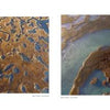 Two aerial photos from "Cape Cod and the Islands" by Schiffer Publishing, Ltd. feature marshes with winding waterways; one spotlights a long dock reaching toward small islands, capturing the beauty of Cape Cod from above.