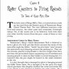 A book page from "Cincinnati Ghosts" by Schiffer Publishing, Ltd. features Chapter II: Roller Coasters to Firing Rounds, exploring Kings Mills, its amusement parks, and famous haunted sites around Cincinnati, alongside introductory text.