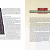 Two pages from Weaving Shaker Rugs by Schiffer Publishing, Ltd. are shown: the left page has text and a vertical photo of a patterned woven rug; the right page shows "PART 2: The Rugs and Their Reproductions" on a beige background.