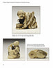 A page from Schiffer Publishing, Ltd.'s "Netsuke" book shows two ivory carvings: one is a kneeling man with a mug, the other a man drinking from a bamboo tube. Both feature detailed patterns and their estimated values.