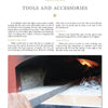 A close-up of The Ultimate Wood-Fired Oven Book by Schiffer Publishing, Ltd., a detailed guide for assembling and using wood-fired ovens.