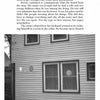 An excerpt from Ghost Quest in New Hampshire by Schiffer Publishing, Ltd. features NH paranormal tales; below, a black-and-white photo shows two bright orbs outside a house, intriguing local ghost investigators.