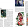 The two-page spread for "Slave to the Needle" by Schiffer Publishing, Ltd. features left-page '90s history, text, a photo of two men, and a vintage Seattle tattoo shop sign; the right has more text, a duo photo, and striking tattoo art illustrations.