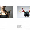 Left: A person wears a sculptural black and green shoulder piece with gold-tipped projections. Right: A matching horned object rests on a plain surface. Both pieces are inspired by "Korean Metal Art" from Schiffer Publishing, Ltd.