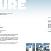 A book or magazine spread with "EXPOSURE" top left and "FIRE AT WILL" bottom right, featuring text blocks on a blue-and-white gradient—perfect for exploring rural American photography with "How Did You Get That Shot?" by Schiffer Publishing, Ltd.