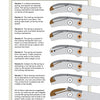 Diagram of six numbered versions of The Lockback Folding Knife from Schiffer Publishing, Ltd., labeling parts like spring, spacer, lock, and blade. Text explains each mechanism’s unique features for knifemaking reference.