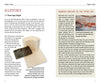 A HISTORY textbook page features Stone Age Origins with a photo of a fossil and Schiffer Publishing, Ltd.’s "Scrimshaw in Theory and Practice," plus Mammoth-Hunting in the Stone Age shown via cave paintings of mammoths and humans.