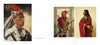 Western Art of the Twenty-First Century by Schiffer Publishing, Ltd. showcases painted portraits of Indigenous men in traditional attire, featuring feathered headdresses, beads, rifles, and jewelry—reflecting Native American artistic influence.