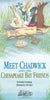 The cover of Meet Chadwick and His Chesapeake Bay Friends by Schiffer Publishing, Ltd. shows a blue crab, goose, duck, and muskrat underwater. This rhyming preschool story’s title and author appear at the bottom.