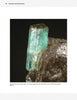Displayed against a dark background, this 2.5 cm transparent green emerald crystal in glimmerite from Russia’s Sverdlov mine exemplifies the beryl group, as featured in "Collector's Guide to the Beryl Group" by Schiffer Publishing, Ltd.