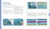 In "How to Create Encaustic Art" by Schiffer Publishing, Ltd., a two-page spread explains subtractive and additive art techniques with step-by-step photos showing engraving, intaglio, and encaustic methods using paint or hot wax on blue textured surfaces.