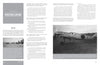 A spread from "German Eagles in Spanish Skies" by Schiffer Publishing, Ltd. shows a WWII-era 6-2 Legion Condor fighter on grass (right) and a damaged Bf 109 on the ground (left), with text on operational history.