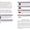 Two pages from What's Your Potion? by Schiffer Publishing, Ltd. explore tea’s health benefits—antioxidants, catechins, EGCG, vitamins, minerals—with glass-cup images, highlighting tea as a spirit-lifting beverage for mindful enjoyment.