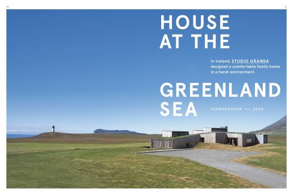 This architect-designed family retreat by Studio Granda sits by the Greenland Sea in Iceland, as featured in "Dream Houses on the Water" from Schiffer Publishing, Ltd.