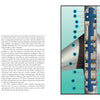 A diagram of the E-8 JSTARS by Schiffer Publishing, Ltd. shows labeled mission compartments—communication racks, galley, rest area, sensor stations—with a key and informational text on the left.