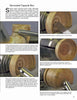 Turning Boxes with Friction-Fitted Lids" by Schiffer Publishing, Ltd. is a woodworking guide featuring step-by-step instructions and close-up photos on shaping and chiseling round capsule boxes on a lathe.
