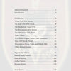 Table of contents for "SOG Knives and More from America's War in Southeast Asia" by Schiffer Publishing, Ltd., listing chapters on SOG knives, Vietnam War blades, origins, makers; page numbers are right-aligned over a faint shield logo background.