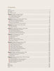 A table of contents from "Navajo Weavings with Ceremonial Themes" by Schiffer Publishing, Ltd., lists chapters on Navajo culture, Yei Yeibichai, and sandpainting textiles, with titles and page numbers in a two-column format.