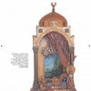 The Antique Vienna Bronzes lamp by Schiffer Publishing, Ltd. features an ornate Middle Eastern archway shape with a domed top, intricate patterns, a reclining figure, painted backdrop, and draped curtain reminiscent of antique bronze art.