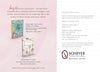 An open book page displays information about Kristy Rice, covers of The Art for Joy’s Sake Journal and Painterly Days, Watercolor Cards by Schiffer Publishing, Ltd., publishing details, and the Schiffer Publishing logo.
