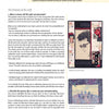 A page from "Creating Celebration Quilts" by Schiffer Publishing, Ltd. shows two-column instructions on memory quilts, with images of a portrait patchwork quilt and a vibrant landscape quilt featuring trees and hills.