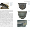 A spread from "Suppliers to the Confederacy Volume II" by Schiffer Publishing, Ltd. shows text beside a close-up of a brown leather military pouch; the opposite page displays three photos highlighting its design and fasteners.