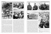 Two pages from "The 7th Waffen-SS Volunteer Gebirgs (Mountain) Division Prinz Eugen" by Schiffer Publishing, Ltd., feature black-and-white photos of soldiers outdoors, with text columns and captions detailing wartime scenes.
