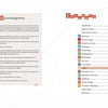Two book pages: the left features an Acknowledgments section. The right displays a Contents page with colored icons for each chapter—ideal for anyone browsing Schiffer Publishing, Ltd.’s The Fiona Quilt Block.