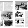 A spread from "The 27th Waffen-SS Volunteer Grenadier Division Langemarck" by Schiffer Publishing, Ltd. shows WWII Eastern Front text and photos of German soldiers, tanks, battlefields, and Flemish SS troops escorting prisoners.