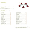 A page from "Inspired by Insects" by Schiffer Publishing, Ltd., featuring insect-themed artwork with ladybugs.