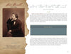 A sepia-toned photo of Lewis Carroll, brief bio, quote, and fact box styled on vintage paper feature in "Literary Legends of the British Isles" by Schiffer Publishing, Ltd.
