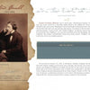 A sepia-toned photo of Lewis Carroll, brief bio, quote, and fact box styled on vintage paper feature in "Literary Legends of the British Isles" by Schiffer Publishing, Ltd.