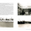 The History of Dyess Air Force Base by Schiffer Publishing, Ltd. features black-and-white photos of industrial warehouses and trucks, possibly en route to the base, with descriptive text above and beside each image.