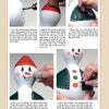 The "Holiday Fun" guide by Schiffer Publishing, Ltd. offers step-by-step photo instructions for painting a smiling snowman ornament with a red hat, orange nose, green scarf, and buttons—ideal for festive decorating or creating unique Christmas ornaments.