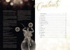 The cover of Hollywood Celebrates the Holidays from Schiffer Publishing, Ltd. features a glamorous vintage woman atop a “Happy New Year 1930” balloon, beside decorative text and a table of contents listing holidays by page number.