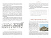 A spread from "Wool" by Schiffer Publishing, Ltd. shows text on wool history and U.S. bison, with a cartoon of sheep holding “Wool Power!” and “Shear Justice!” signs, and bison standing on a rocky hill at the bottom right.