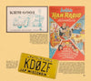Amateur Radio Goes Camping & RVing by Schiffer Publishing, Ltd.—a perfect pick for camping and ham radio fans, showcasing vintage postcards, an Archies Ham Radio Adventure comic cover, and a yellow Wisconsin "KDØZF JAM" license plate.