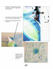 The page from Marge's Custom Slipcovers by Schiffer Publishing, Ltd. shows step-by-step sewing guides with machine stitching, close-ups of pinned seams, and a skirt with a pocket—ideal for learning slipcover techniques with clear instructions.