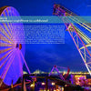The Wildwood boardwalk glows with ferris wheels by Morey’s Pier, capturing a magical New Jersey beach scene featured in "Wildwood Moments" by Schiffer Publishing, Ltd.