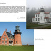 Explore iconic American lighthouses with "Keep Your Glow On" by Schiffer Publishing, Ltd.—from a white beacon in fog to a brick lighthouse by a grassy field, this guide showcases these landmarks through vivid visuals.