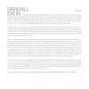 A white page from "Painted Landscapes" by Schiffer Publishing, Ltd. features black text about artist Randall Exon's career, style, and teaching. Randall Exon's name appears in large letters at the top left, with page number 34 at the bottom.