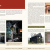 Pages 130–131 of Antique New England Homes & Barns (Schiffer Publishing, Ltd.) explore windows and doors, with text and images of a glassblower, classic wooden New England windows, small-paned details, and window frames.