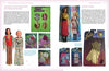 A book spread from "Doll Junk" by Schiffer Publishing, Ltd. features vintage Barbie dolls in retro outfits on the left page and boxed dolls plus 1980s Barbie fashion sets on the right.
