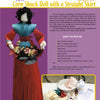 Discover "Making Colorful Corn Shuck Dolls" by Schiffer Publishing, Ltd.—a guide to creating an Appalachian craft corn shuck doll with a straight skirt, featuring materials lists, supply photos, and images of the finished folk art doll in a red flowered dress.