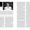 A magazine spread showcases Schiffer Publishing, Ltd.'s "What Makes a Potter," with an article on craft history titled "The Idea of Daily Practice"—a black-and-white photo of a smiling woman on the left, and two columns of text on the right.