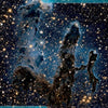 A card from First Light Tarot by Schiffer Publishing, Ltd.—a unique 66-card set with a starry space backdrop and Pillars of Creation nebula, featuring "8 Strength, Telepathy" and keywords: Intellect, Intuition, Animals—an inspiring divination tool.