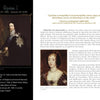 A two-page spread in "Great Britain's Royal Tombs" by Schiffer Publishing, Ltd. features Charles I's portrait, biographical dates, key events, and British monarchy history with a quote, bio, and Queen Henrietta Maria's portrait.