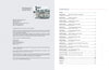 Two pages from "The History of Dyess Air Force Base" by Schiffer Publishing, Ltd.: the left page has publication details and a small black-and-white photo of a housing camp, while the right features a two-column table of contents with chapters and page numbers.